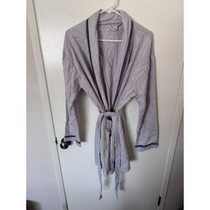 Malibu Luxxe Women's Cover Up Robe Grey Bamboo ONE SIZE Bridesmaid NWOT